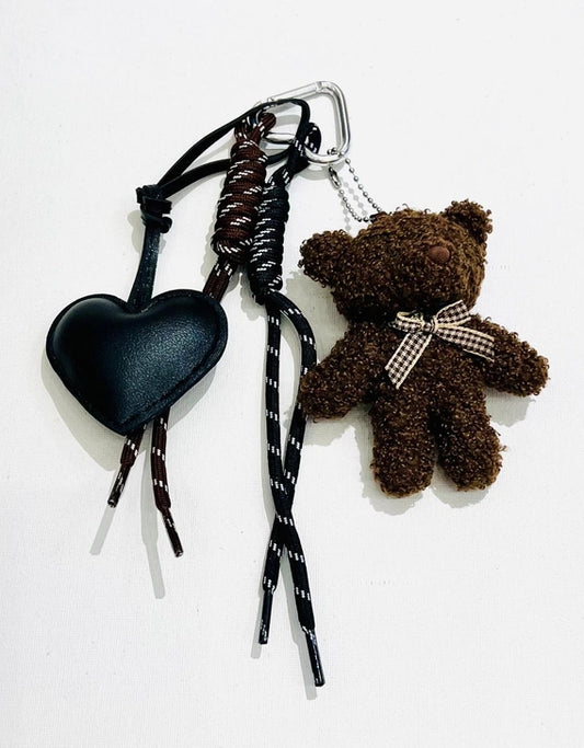 Porte-clés ours marron